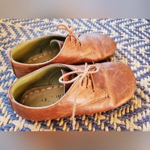Womens Brown Leather Barefoot Shoes